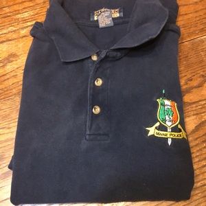 Emerald Society Maine Police Harvard square polo shirt